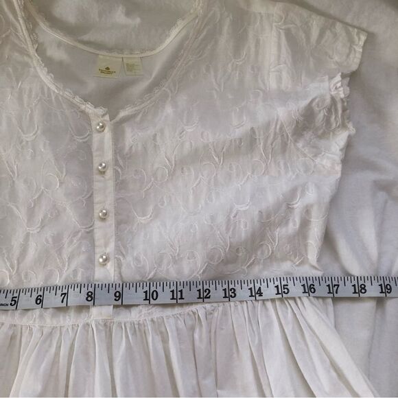 Victoria’s Secret Gold Label White Night Gown Maxi 100% Cotton Size Small - Picture 7 of 8